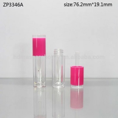 high quality customized acrylic lip gloss tubes wholesale with pink cap