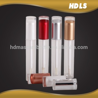 wholesale customed design cosmetic containers plastic tube pack lip gloss packaging